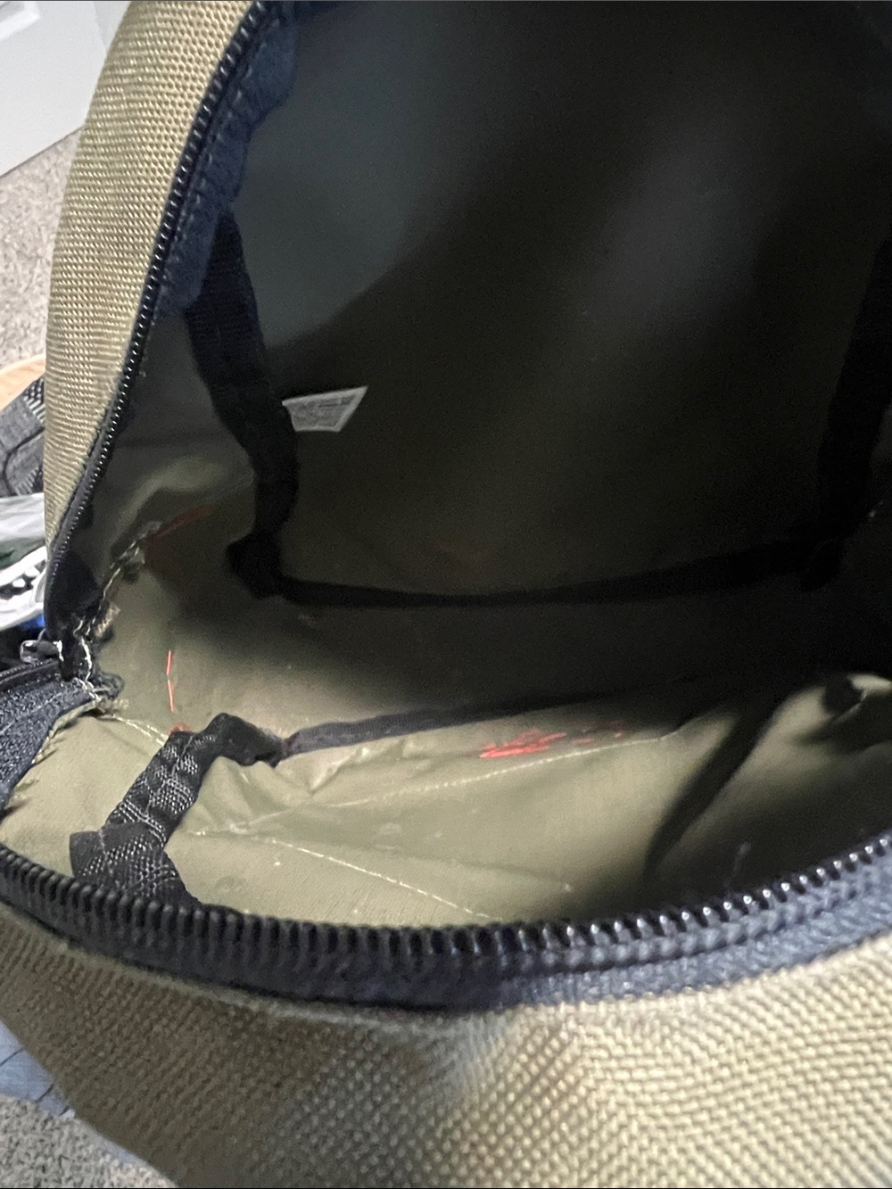 Vintage Dickies by Yak Pak Green Backpack with Metal Stud Accents Customized - Picture 8 of 9
